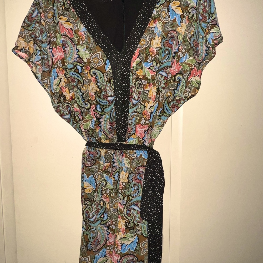 Paisley print romper shorts